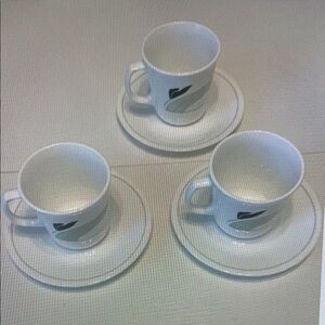 Elegant White Porcelain Cup and Saucer Set